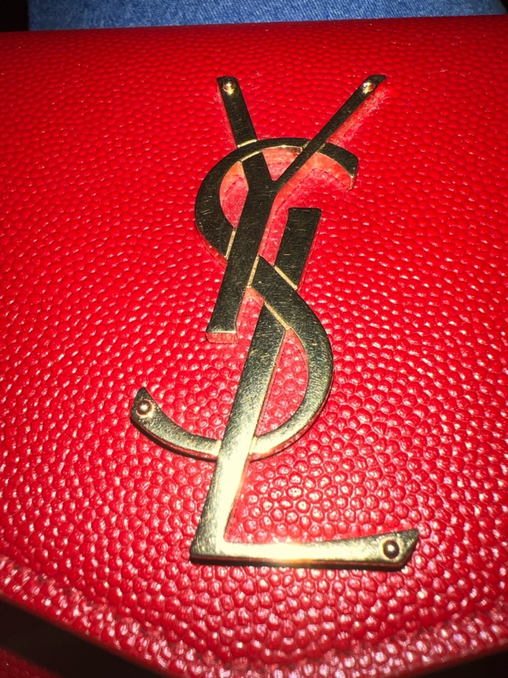 Saint Laurent Red Crossbody with Gold YSL Hardware - Picture 7 of 7